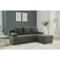 Ecksofa JOCKENHÖFER GRUPPE "L-Form, B: 191 cm", grün (grün 426, 03), B:191cm H:87cm T:142cm, Korpus: 100% Polyester;Kissen: 100% Polyester, Sofas, Ecksofa, mit Bettfunktion & Bettkasten
