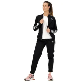 adidas Damen Sportanzug 3S TR TS, Black/White, S