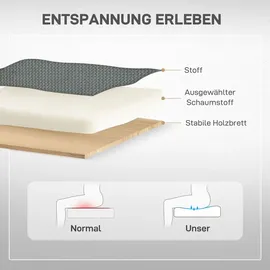Homcom Relaxsessel Textil 69 x 124 x 84 cm Dunkelgrau elektrisch drehbar