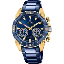 Festina Chrono Bike Connected 45 mm blau/gold