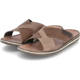 Rieker Pantolette Leder gekreuzte Riemen 21088,