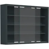 VCM Hängevitrine Agisa 57 x 40 x 10 cm Grau
