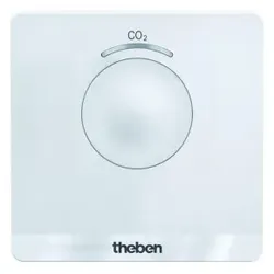 Theben 7169100 Mobiler CO2-Sensor mit USB-Kabel zur Messung der Luftqualität (LED-Ampelsystem) AMUN 716 CO2 Monitor