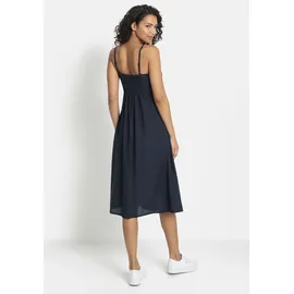 LASCANA Sommerkleid Midikleid Blau 38