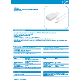 ISY IWC-2500 Ladegerät Apple, weiß
