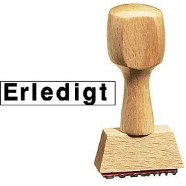 kompatible Ware Textstempel "Erledigt"