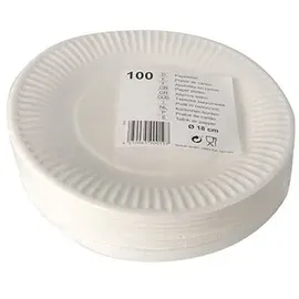 Papstar Pappteller rund Ø 23 cm 100 St. Weiß