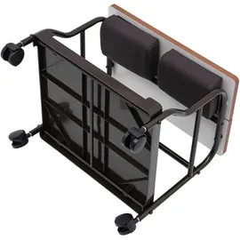 dgjmuu Fußbad Spa Wagen mit klappbarer Tischplatte und kleinen Lenkrollen, für Fußstütze Pediküre Maniküre Funiture Massage Tisch Fußstütze Stand