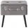 Beliani Sitzhocker mit Stauraum Samt 52 x 46 x 36 cm Grau