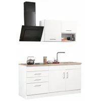 kochstation Küchenzeile »KS-Haiti«, ohne E-Geräte, Breite 160 cm weiß