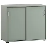 WELLTIME Aktenschrank »Baku«, 100x63 cm, Schiebetüren, Made in Germany grün