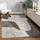 Paco Home Teppich Wohnzimmer Kurzflor Blätter Floral Regenbogen Geometrisch 160x230 cm, grau,