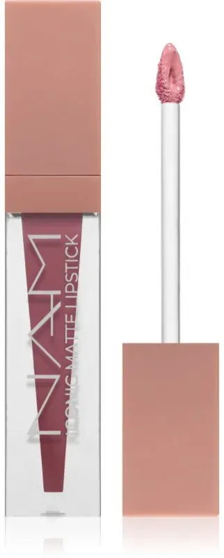 NAM Iconic Matte Lipstick matter, feuchtigkeitsspendender und flüssiger Lippenstift Farbton 4 Soft Nude 3.5 ml