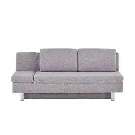 Sofa.de Schlafcouch Webstoff 2-Sitzer Grau
