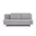 Sofa.de Schlafcouch Webstoff 2-Sitzer Grau