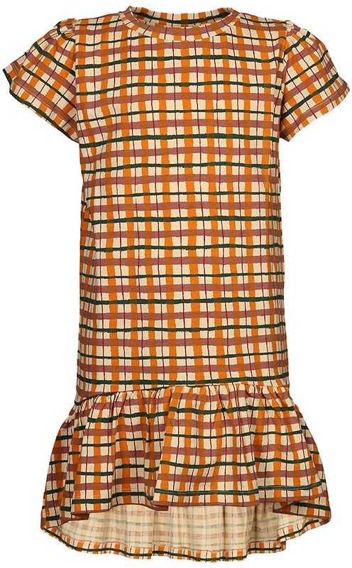 Soft Gallery - Jersey-Kleid Fenella In Orange/Gelb, Gr.140