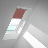 VELUX Verdunkelungsrollo Duo DFD M06 4578SWL Rosenholz/Weiß, weiß