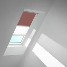 VELUX Verdunkelungsrollo Duo DFD M06 4578SWL Rosenholz/Weiß, weiß