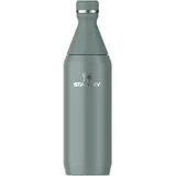 Stanley All Day Slim Trinkflasche Edelstahl 0.6L Thermosflasche Kühlt 6 Stunden - 11 Stunden Eisgekühlt - BPA-Frei - Auslaufsichere Wasserflasche - Spülmaschinenfest - Shale