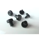 30 Stück Möbelfuß Möbelgleiter mit 8mm Zapfen/Bolzen Ø16mm (8mm Zapfendurchmesser)