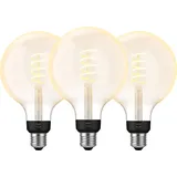 Philips Hue Filamentlampe White Ambiance Globe XL 3er-Pack