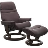 Stressless Stressless® Relaxsessel »Sunrise«, (Set, Relaxsessel mit Hocker), mit Classic Base, Größe M, Gestell Wenge