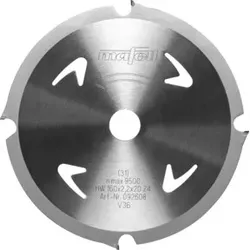 Mafell Sägeblatt-DT, 160 x 1,6 / 2,2 x 20 mm, Z 4, FZ, Abrasive Materialien