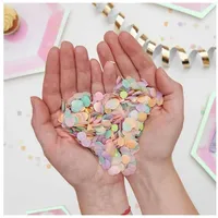 Rico Design Konfetti Pastell Rainbow Mix Ø 1,5 & 2 cm 20 g Bunt