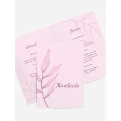 Menükarten für Ihr Fest selbst gestalten mit Spruch und Fotos im Onlinedesigner bei Meine-Kartenmanufaktur.de