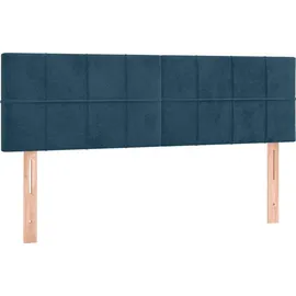 vidaXL Boxspringbett 140 x 200 cm Dunkelblau