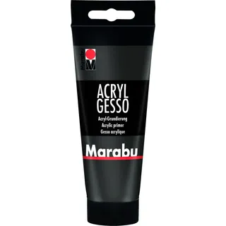 Marabu Acryl Gesso schwarz, 100 ml.