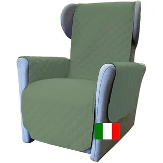 Moonange - 1-Sitzer Sesselbezug mit Armlehnen - 55 cm Sitzfläche - Wasserdichter Sesselbezug - rutschfest - schmutzabweisend - wendbar - Kratzfest - frostbeständig - Grün