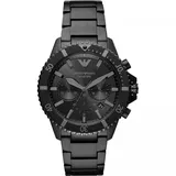 Emporio Armani AR11363 Diver Zifferblatt Schwarz All Black Herrenuhr NEU