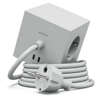 Avolt Square 1 Steckdosenleiste USB-C 30 W 1,8 m Gotland Gray