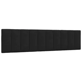 vidaXL Kopfteil-Kissen Hanko Schwarz 200 cm Stoff