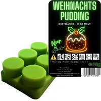 WonderWax Neon Duftriegel 6 x Duftwachs Kreise Wachsmelt Duftwachs Raumduft für Duftlampen Soja Wachs Melts Duftmelt Aroma Wellnes Kerzen Wärmer Wax Tarts Weihnachtspudding