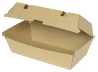 Greenbox Klappdeckelbox, braun, 21,4 x 11,4 x 8,5 cm, Robuste Kartonbox mit eingeknickten Laschen am Deckel, 1 Packung = 50 Stück