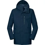 Schöffel Herren Parka Gillingham M, winddichter, atmungsaktiver Regenparka, urbane Outdoor Jacke, Wanderjacke mit Taillenzug, moonlit ocean, 46