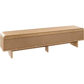 Beliani Deloraine TV Möbel 176 cm Hellbraun Holzwerkstoff