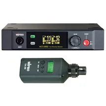 Mipro ACT-5802 Digitaler Drahtloser 2-Kanalempfänger 5,8 GHz+ TA-58 Anstecksender für Mikrofone