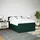vidaXL Boxspringbett 140 x 200 cm Dunkelgrün
