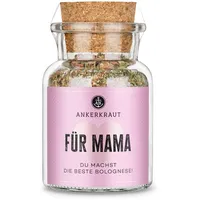 Ankerkraut Für Mama Gewürz, Mischung würziger Zutaten für Spaghetti Bolognese als Sonderedition, Geschenk für Mom, Überraschung für Mutter, Klassiker für die Küche, 100g im Korkenglas