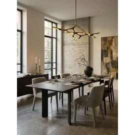 KADIMA DESIGN Esszimmertisch 180 x 95 x 77 cm schwarz