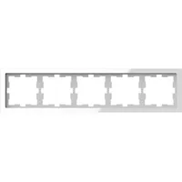 Merten Rahmen 5fach, Kristallweiß