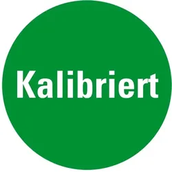 Prüfplakette Kalibriert, grün, Folie, ablösbar, Ø 10mm, 128/Bogen