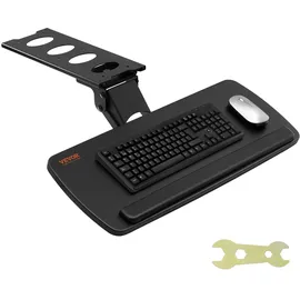 Vevor Tastaturablage Holz 250x635 mm Schwarz