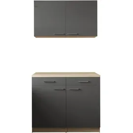 Respekta Buffet Merle 100 x 60 x 200 cm Grau