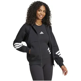 adidas Future Icons 3-Streifen Reißverschlusspullover Black S