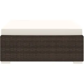 vidaXL Modular-Fußhocker braun/weiß