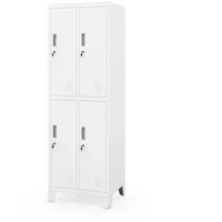 Jan Nowak Arbeitsschutzschrank, Weiß, Metall, 56x172x45 cm Garderobe, Garderobenschränke, Garderobenschränke